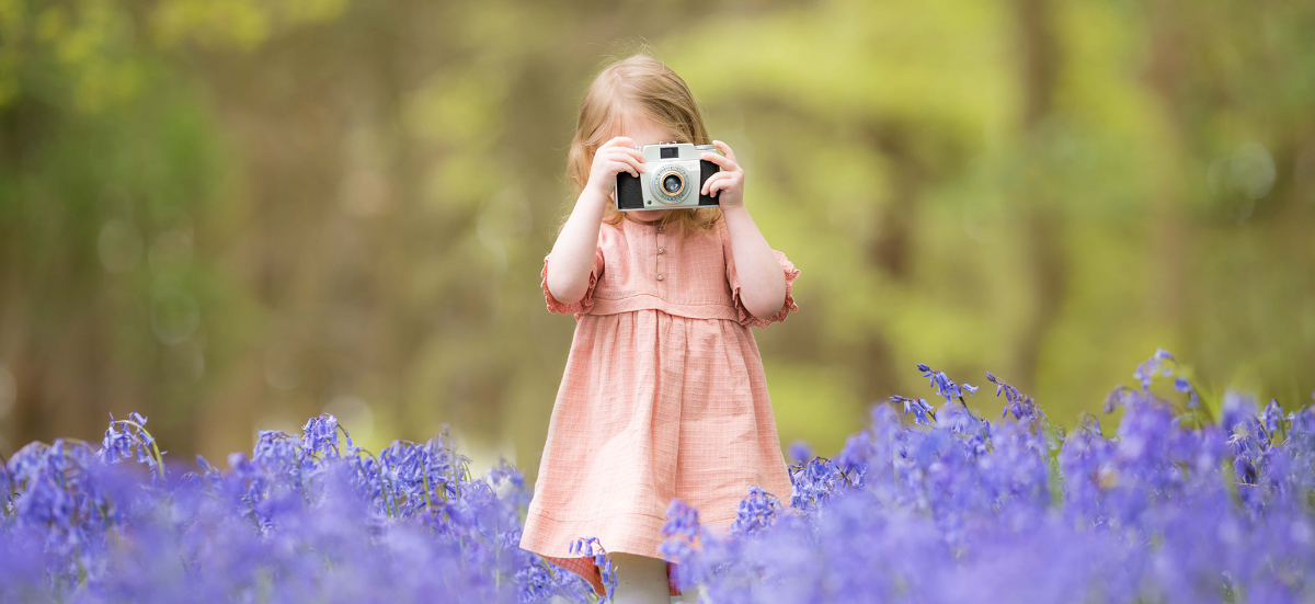 Children's Photography in Bluebells