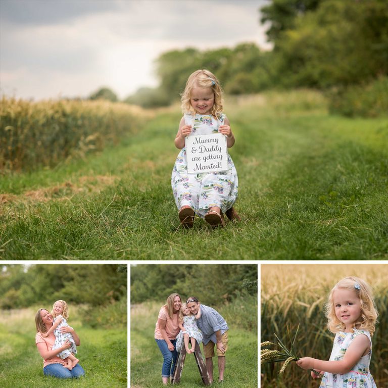 Family photography in the cornfields
