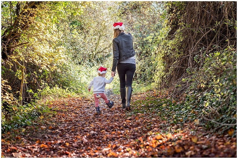 Christmas Photography with mum and son