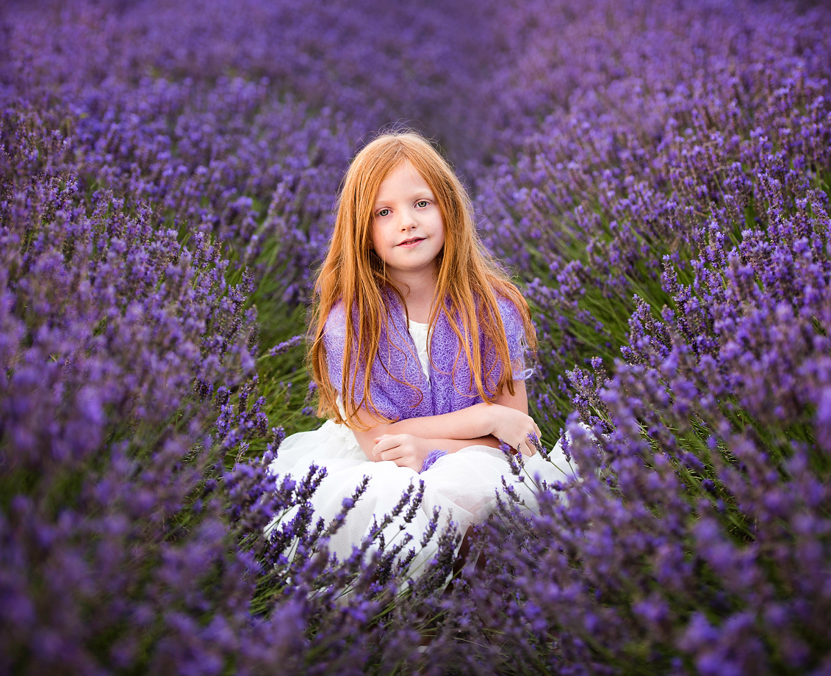 Girl in the lavender