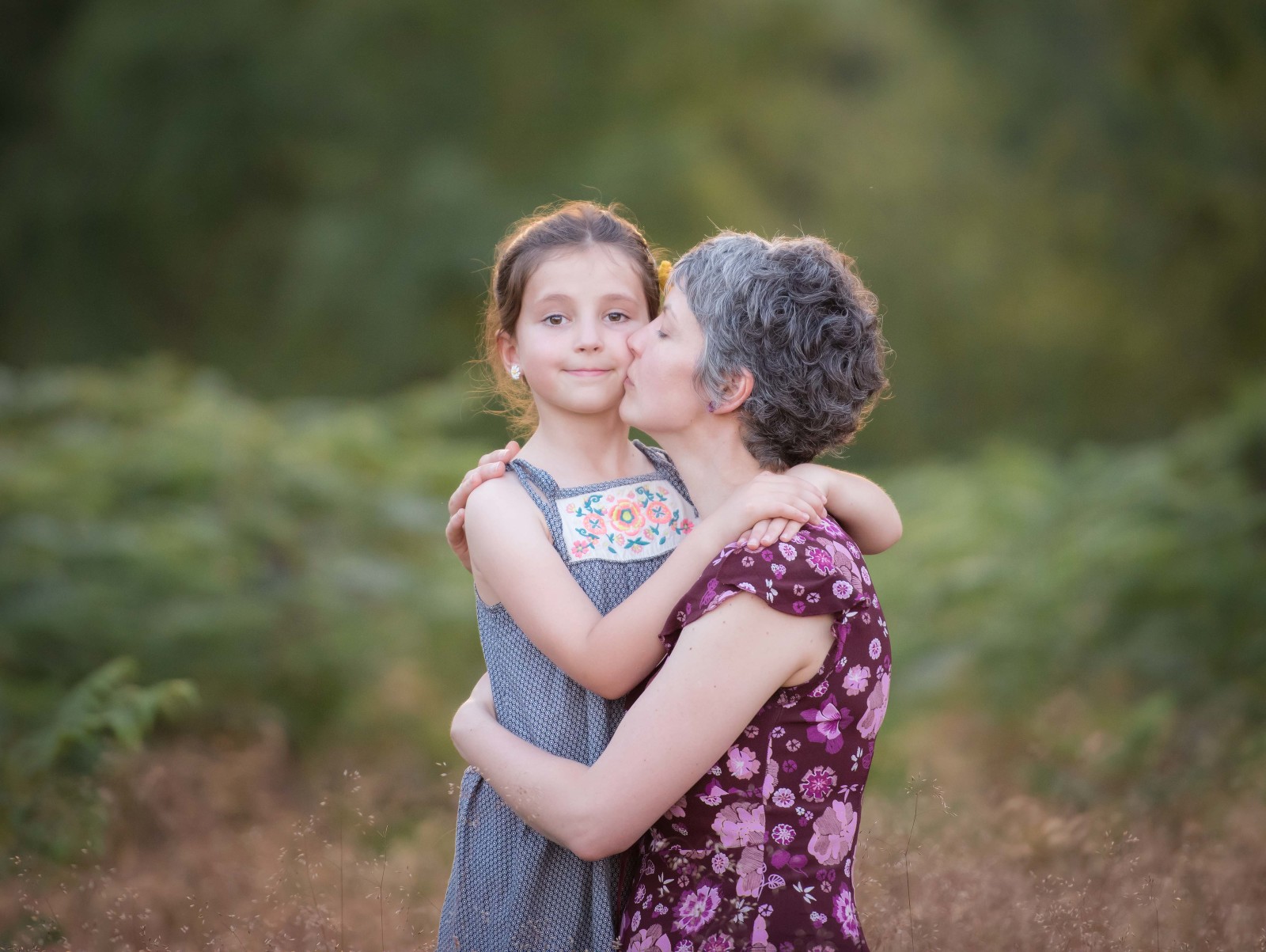 Family photo shoot with mother and daughter