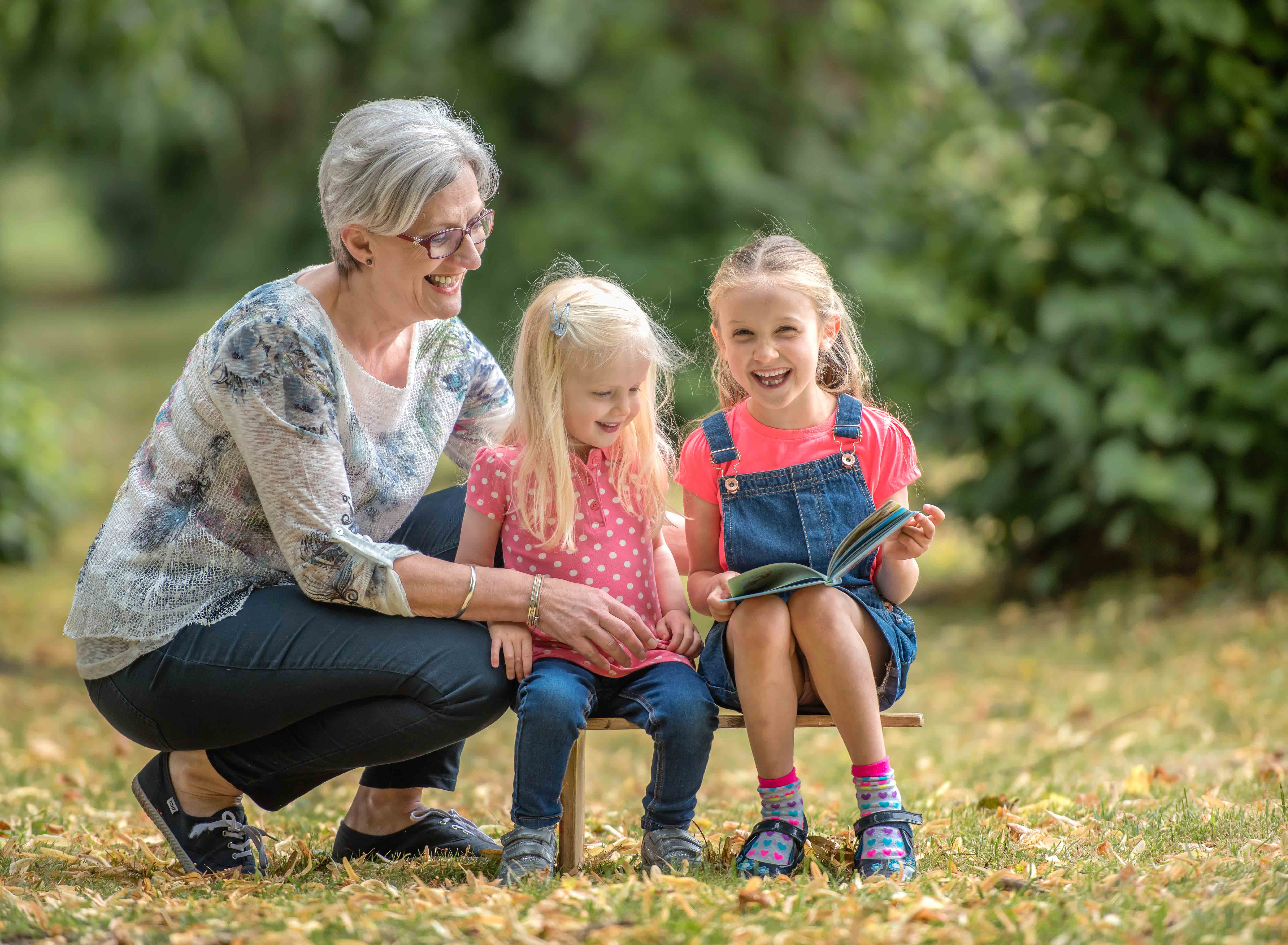 Family photo shoot with grandchildren