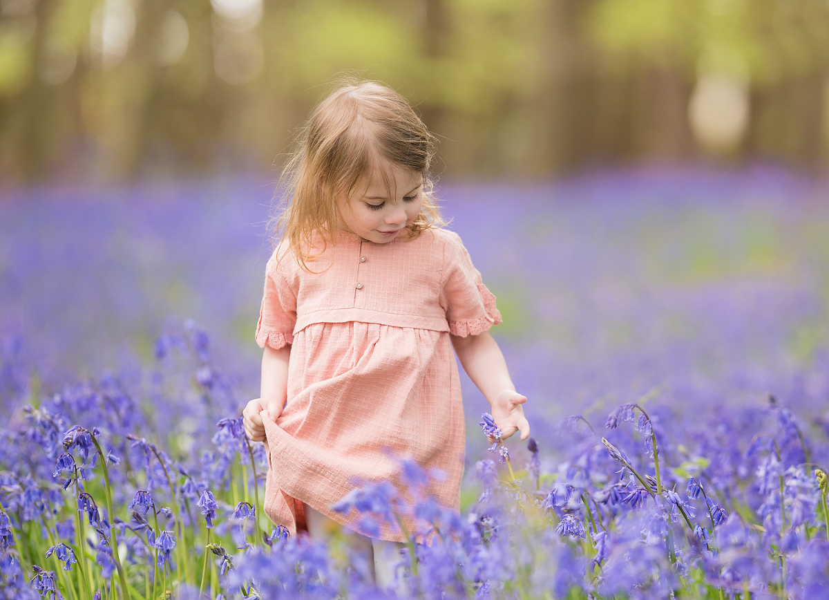 Girl enjoying a spring photo shoot