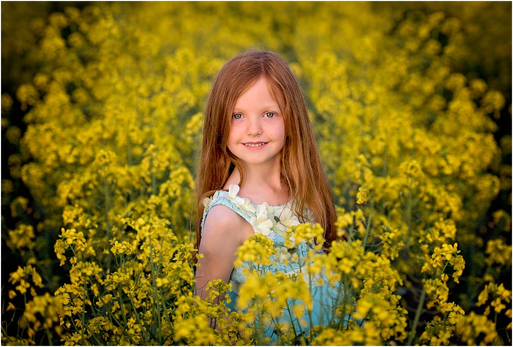 Girl enjoying a spring photo shoot