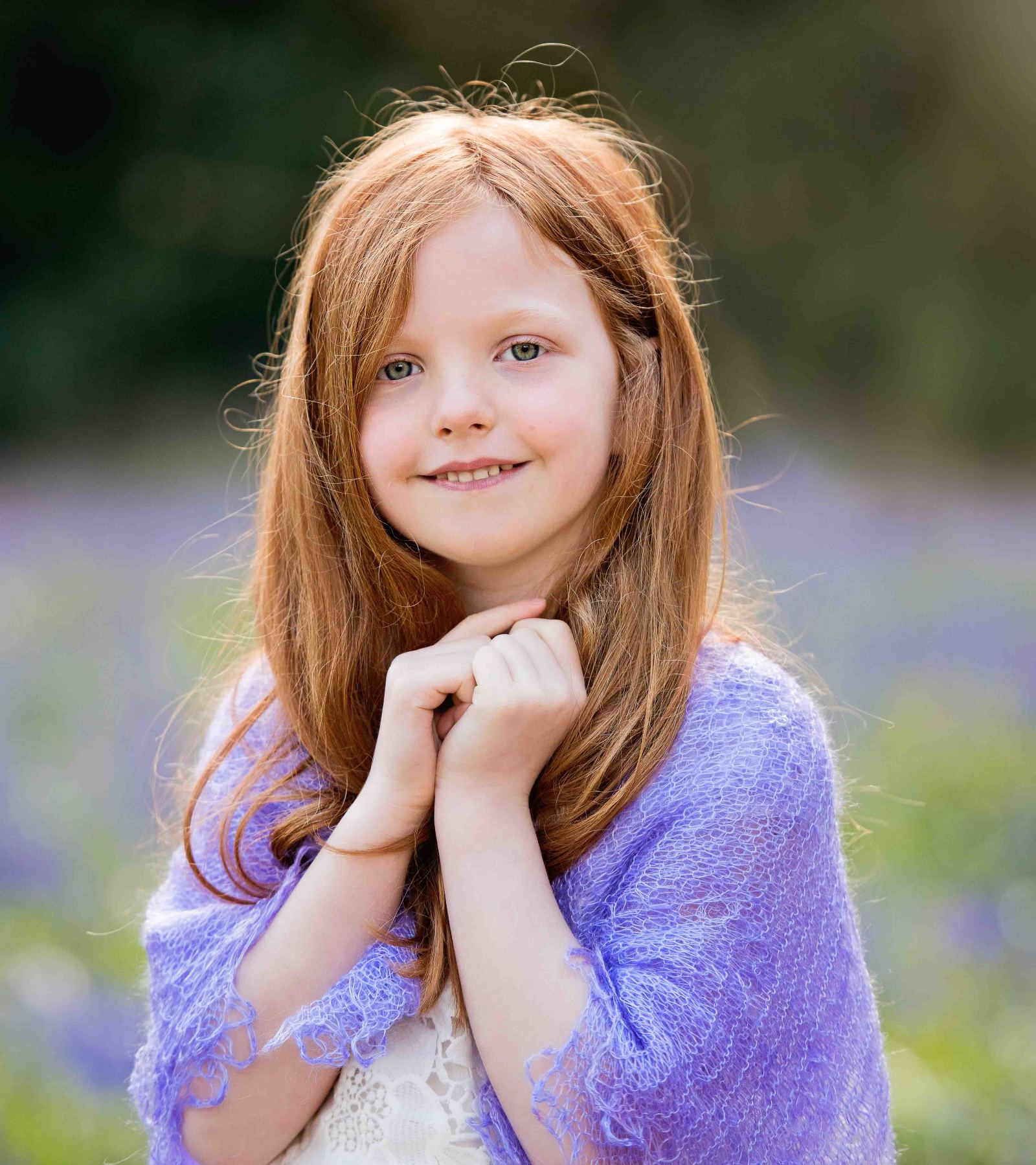 Girl enjoying a spring photo shoot