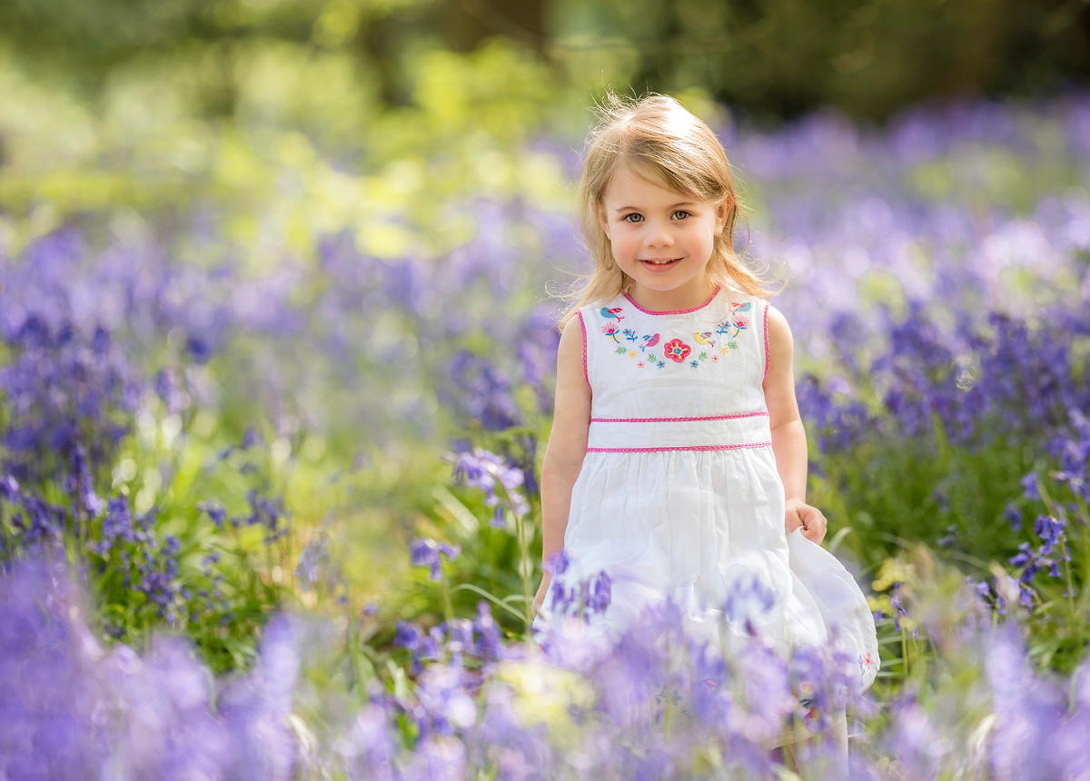 Girl enjoying a spring photo shoot